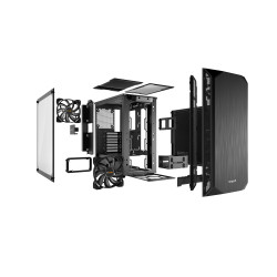 be quiet! Pure Base 500 noir | Boîtier PC vitré, Mini ATX   Micro ATX   ATX, 2 ventilateurs Pure Wings 2 140 mm